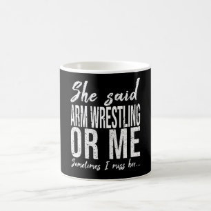 Arm Wrestling grappig cadeau Koffiemok