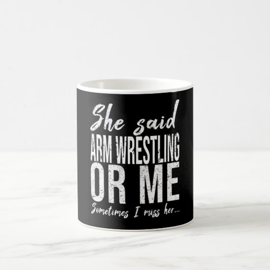 Arm Wrestling grappig cadeau Koffiemok (Center)