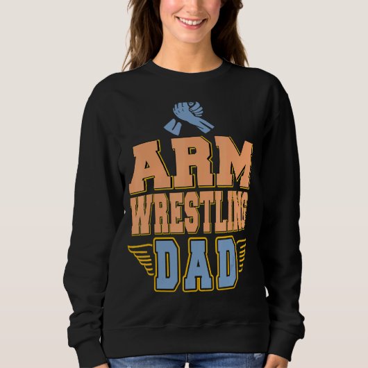 Arm Wrestling Papa Cadeau Trui (Voorkant)
