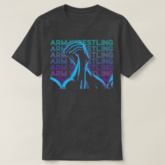 Arm Wrestling Retro Arm Wrestling Gift T-shirt (Design voorkant)