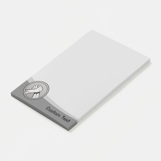 Arm Wrestling Silver Post-it® Notes (Schuin)
