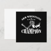 Arm Wrestling Wrestling Art Arm Wrestle Gift Kaart (Voorkant / Achterkant)