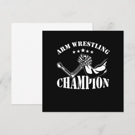 Arm Wrestling Wrestling Art Arm Wrestle Gift Kaart (Voorkant / Achterkant)