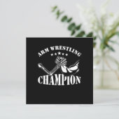 Arm Wrestling Wrestling Art Arm Wrestle Gift Kaart (Staand voorkant)