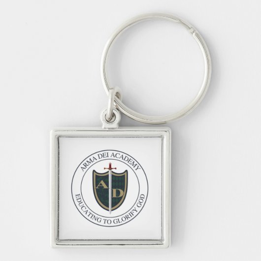 Arma Dei Logo Square Sleutelhanger (Voorkant)
