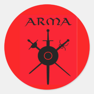 ARMA-stickers Ronde Sticker