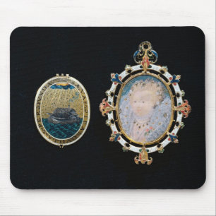 Armada Jewel, miniatuur van koningin Elizabeth I e Muismat