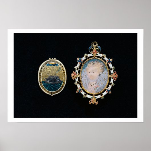 Armada Jewel, miniatuur van koningin Elizabeth I e Poster (Voorkant)