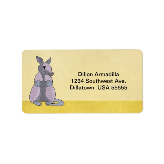 Armadillo-Adresetiketten Etiket (Voorkant)