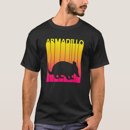 Armadillo Animal Retro Costume T-shirt (Voorkant)
