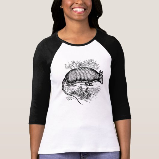  Armadillo Antiek Woodblock Artisan T-shirt (Voorkant)