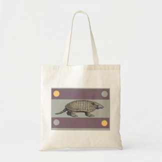 Armadillo art tote bag