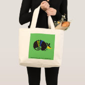 ARMADILLO - Bedreigd dier - Wildlife - Groen Grote Tote Bag (Voorkant (product))