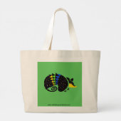 ARMADILLO - Bedreigd dier - Wildlife - Groen Grote Tote Bag (Achterkant)