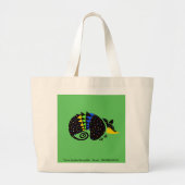 ARMADILLO - Bedreigd dier - Wildlife - Groen Grote Tote Bag (Voorkant)
