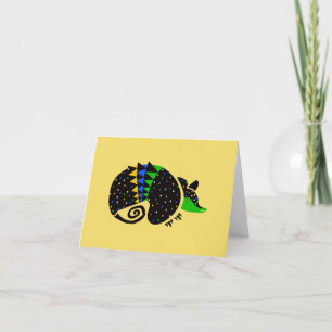 ARMADILLO- Bedreigde dieren grafiek - Geel Kaart