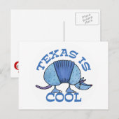 Armadillo Blue-Texas is Cool Briefkaart (Voorkant / Achterkant)