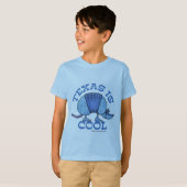 Armadillo Blue-Texas is Cool T-shirt (Voorkant volledig)