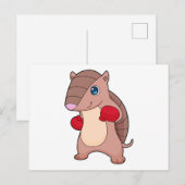 Armadillo Boksen Boks handschoenen Briefkaart (Voorkant / Achterkant)