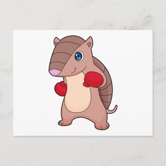 Armadillo Boksen Bokser Bokshandschoenen Briefkaart (Voorkant)