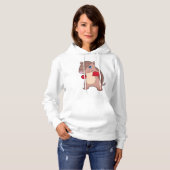 Armadillo Boxer Boxer Boxing-handschoenen Hoodie (Voorkant volledig)