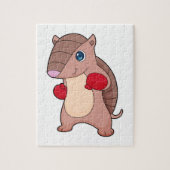 Armadillo Boxer Boxer Boxing-handschoenen Legpuzzel (Verticaal)