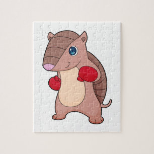 Armadillo Boxer Boxer Boxing-handschoenen Legpuzzel