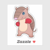 Armadillo Boxer Boxer Boxing-handschoenen Sticker (Vel)