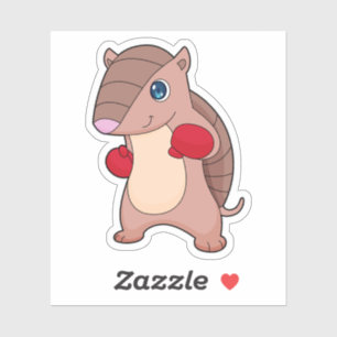 Armadillo Boxer Boxer Boxing-handschoenen Sticker