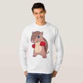 Armadillo Boxer Boxer Boxing-handschoenen T-shirt (Voorkant volledig)