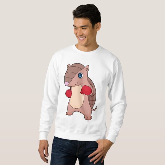 Armadillo Boxer Boxer Boxing-handschoenen Trui (Voorkant volledig)