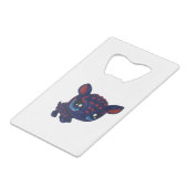 Armadillo Can Open Creditkaart Flessenopener (Voorkant Gekanteld)