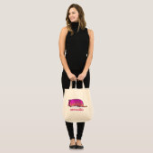 armadillo canvas tote bag (Voorkant (model))
