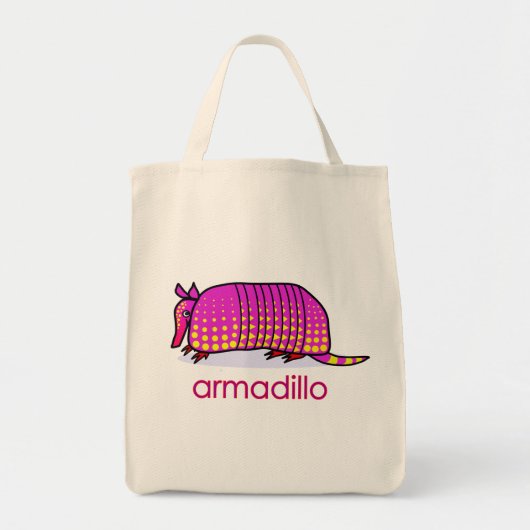 armadillo canvas tote bag (Voorkant)