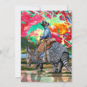 Armadillo Cowboy Bedankkaart (Voorkant)