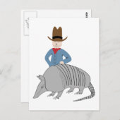 Armadillo Cowboy Briefkaart (Voorkant / Achterkant)