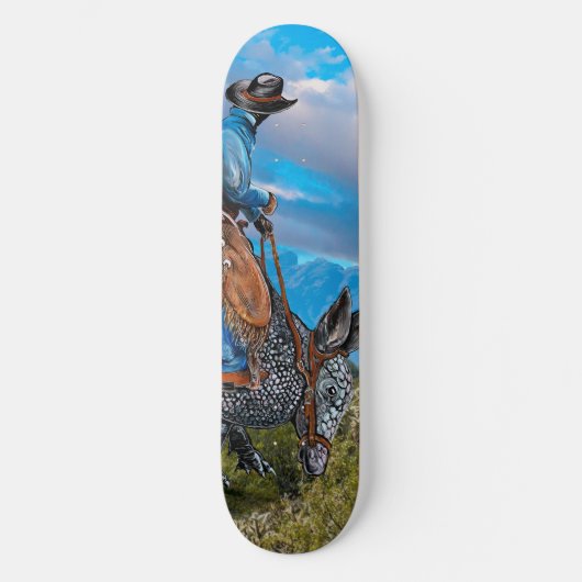 Armadillo Cowboy Persoonlijk Skateboard (Voorkant)