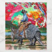 Armadillo Cowboy Wijn Etiket (Enkel label)