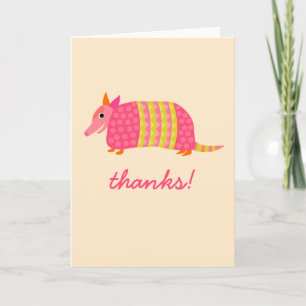 Armadillo dank u kaart