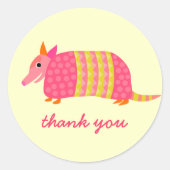Armadillo Dank u sticker (Voorkant)