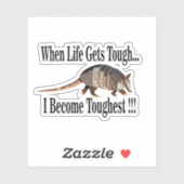 Armadillo dierlijk Inspirerend Sticker (Vel)