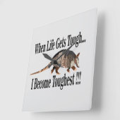 Armadillo dierlijk Inspirerend Vierkante Klok (Hoek)