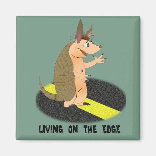 Armadillo Edge vierkante magneet (Voorkant)