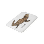 Armadillo girdled lizard cartoon illustratie badmat (Gekanteld)