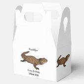 Armadillo girdled lizard cartoon illustratie bedankdoosjes (Geopend)