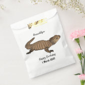 Armadillo girdled lizard cartoon illustratie bedankzakje (Gezegeld)