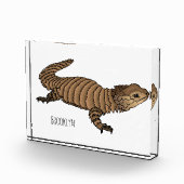 Armadillo girdled lizard cartoon illustratie fotoblokken (Rechts)