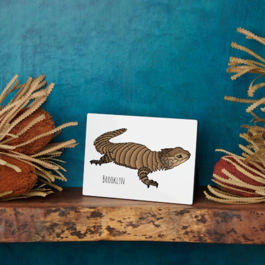 Armadillo girdled lizard cartoon illustratie fotoplaat (Zijkant)