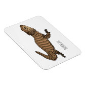Armadillo girdled lizard cartoon illustratie magneet (Rechterzijde)