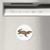 Armadillo girdled lizard cartoon illustratie magneet (Insitu (Vaatwasser))